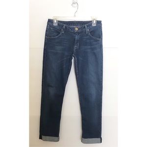 Hudson Capri cropped jeans, flap pocket size 28